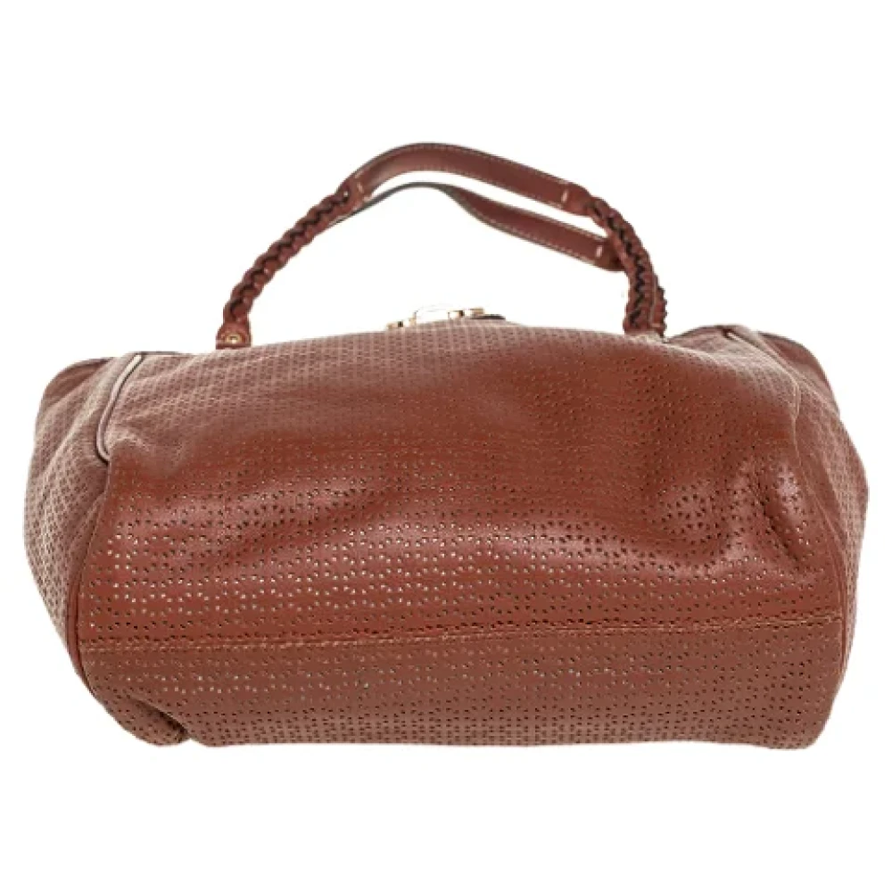 Salvatore Ferragamo Pre-owned Leather totes Brown Dames