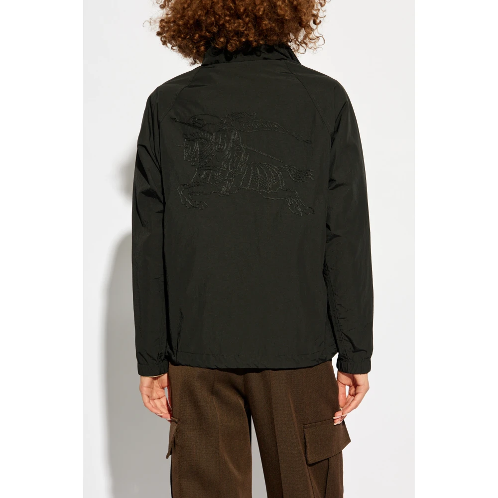 Burberry Lichtgewicht jas met capuchon Black Dames