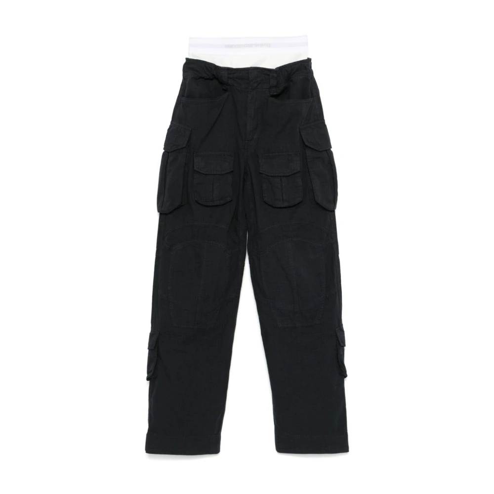 alexander wang Cargo Stijl Grijze Broek Gray Dames