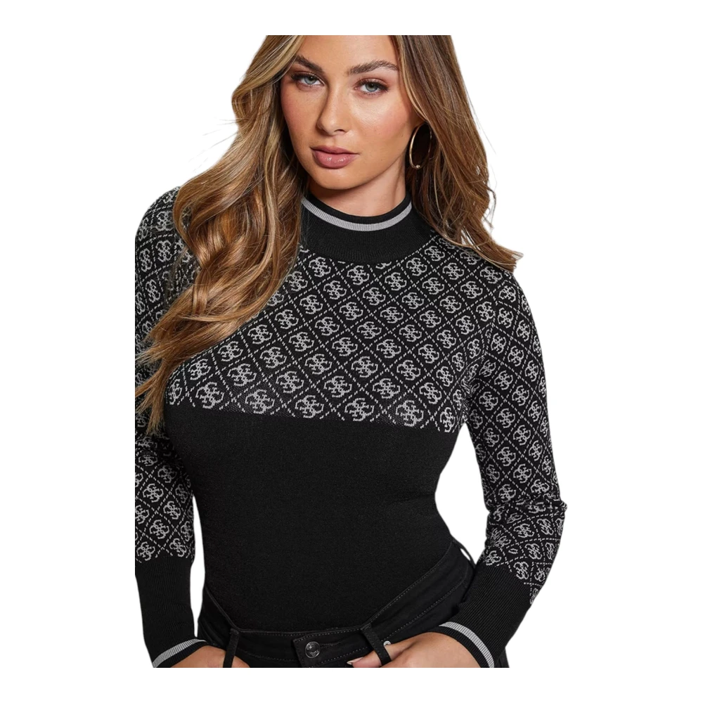 Guess Ronde Hals Sweater Black Dames