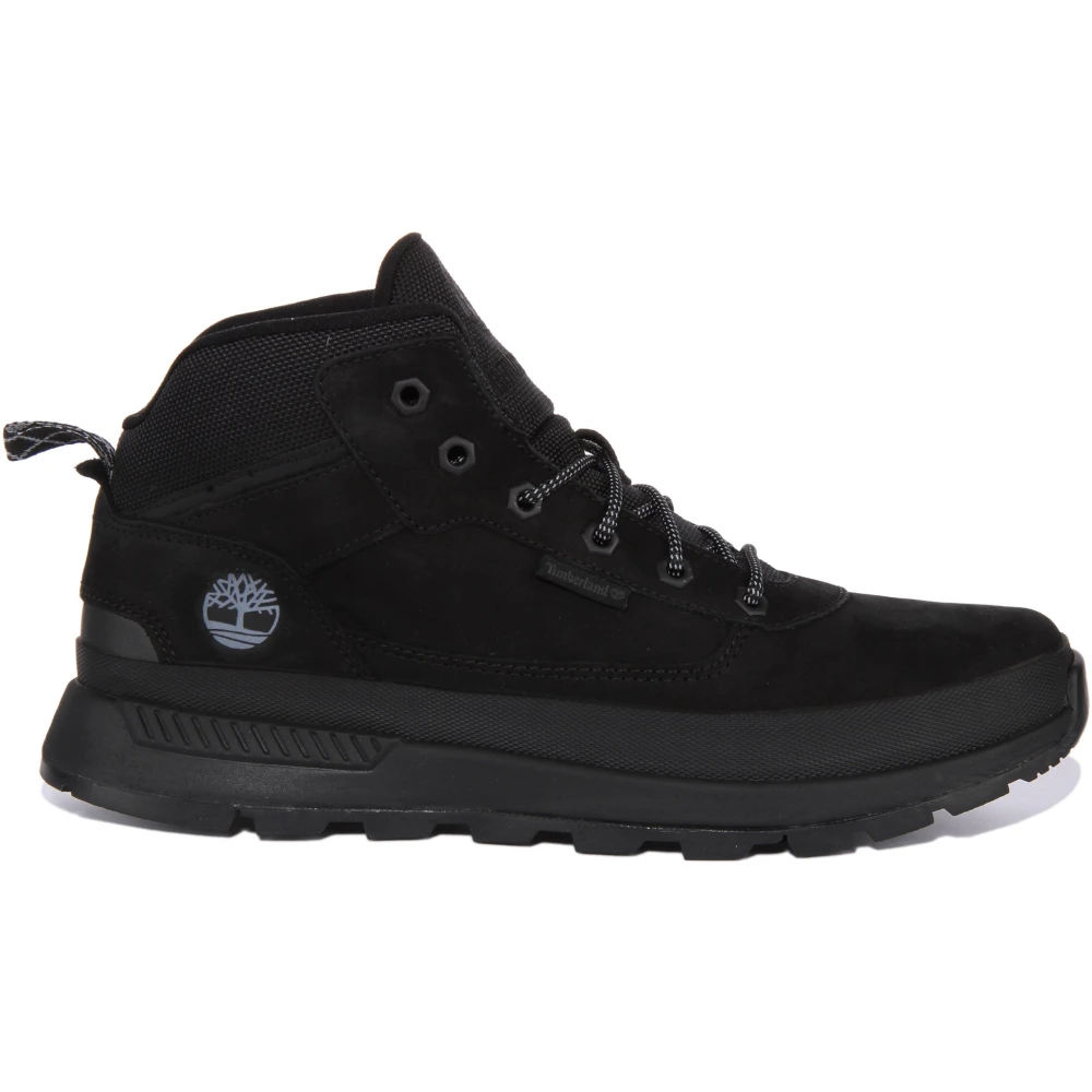 Timberland Boys Black Kids Boots, 38 Eu, Field Trekker Mid Trainers
