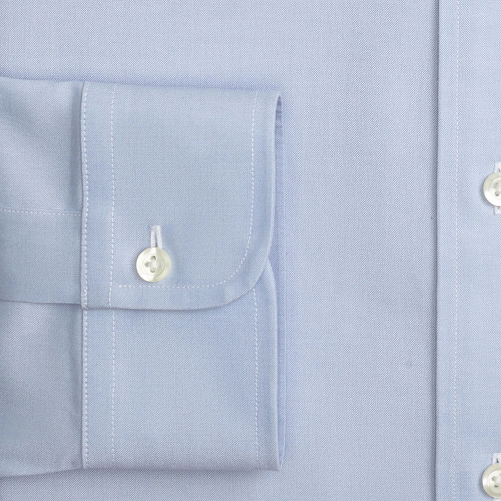 Brooks Brothers Lichtblauw Traditioneel Passend Stretch Supima Katoenen Non-Iron Overhemd met Ainsley Kraag Blue Heren