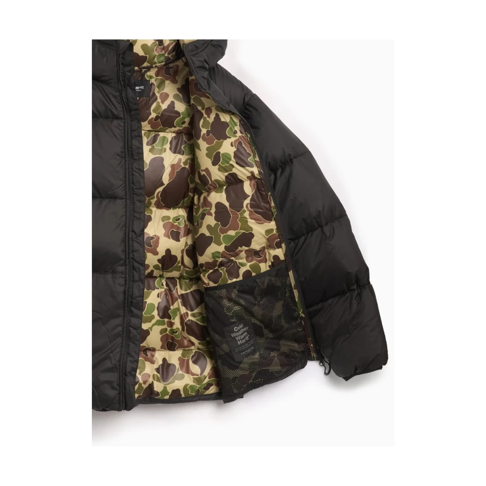 Carhartt WIP Toronto Camouflage Duck Ripstop Jas Black Dames
