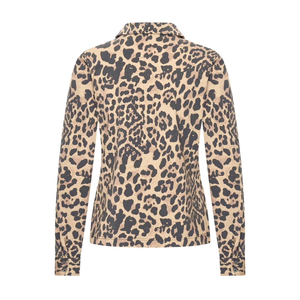 HV Polo Lange Mouw Polo Top Nimra Brown Dames