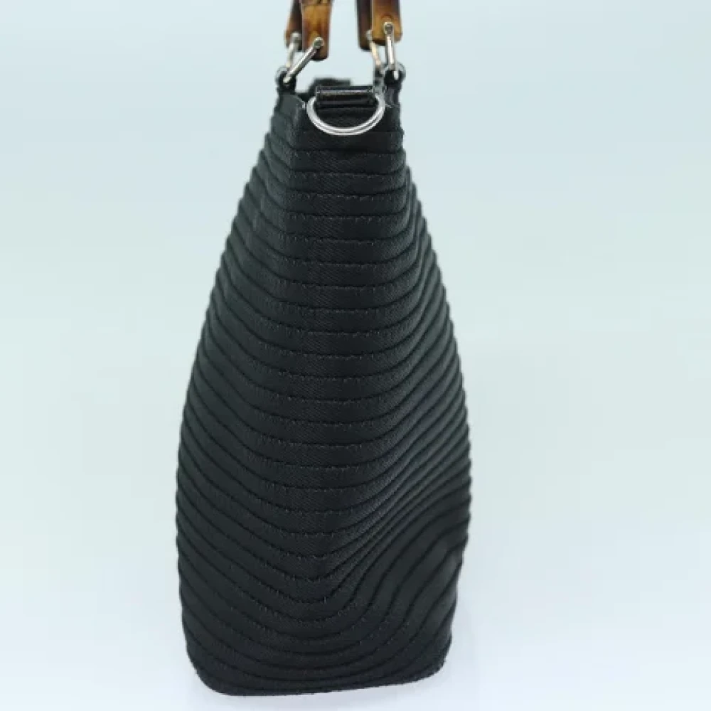 Gucci Vintage Pre-owned Canvas handbags Black Dames