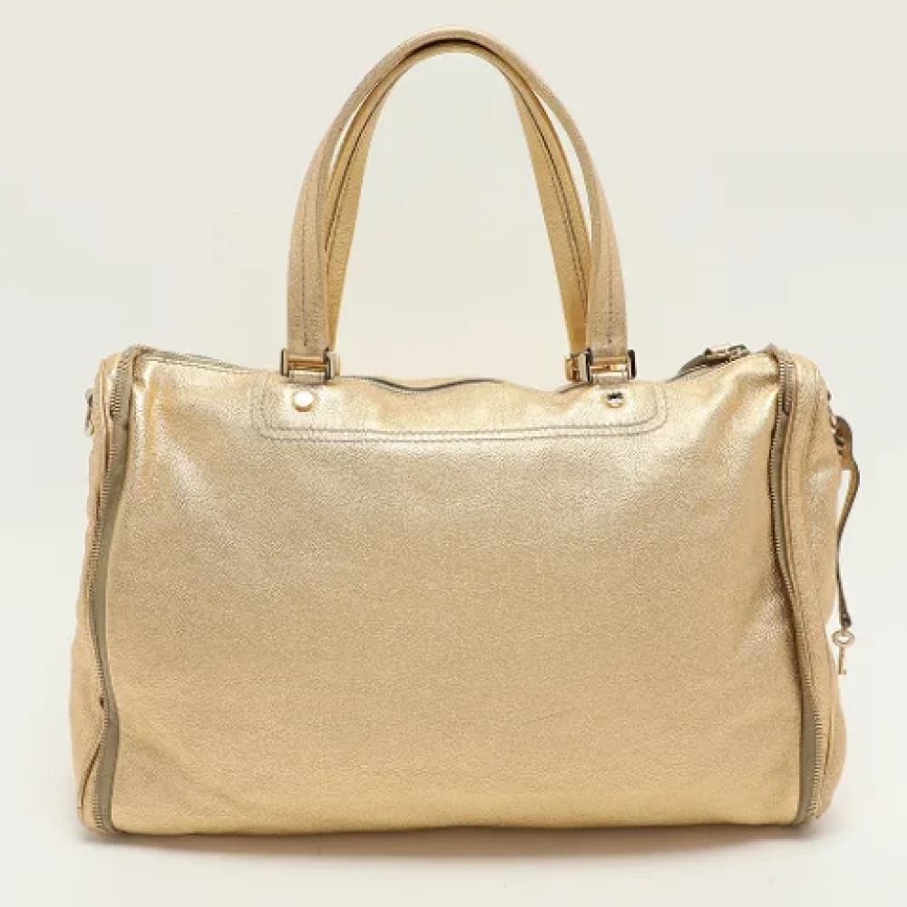 Dolce & Gabbana Pre-owned Leather handbags Yellow Dames