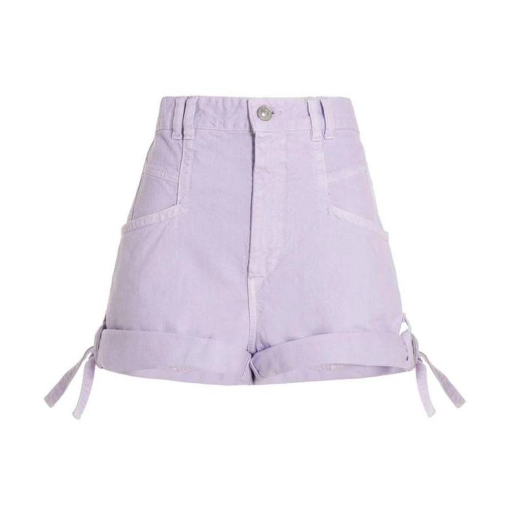 Isabel marant Flatterende op maat gemaakte shorts voor vrouwen Purple Dames