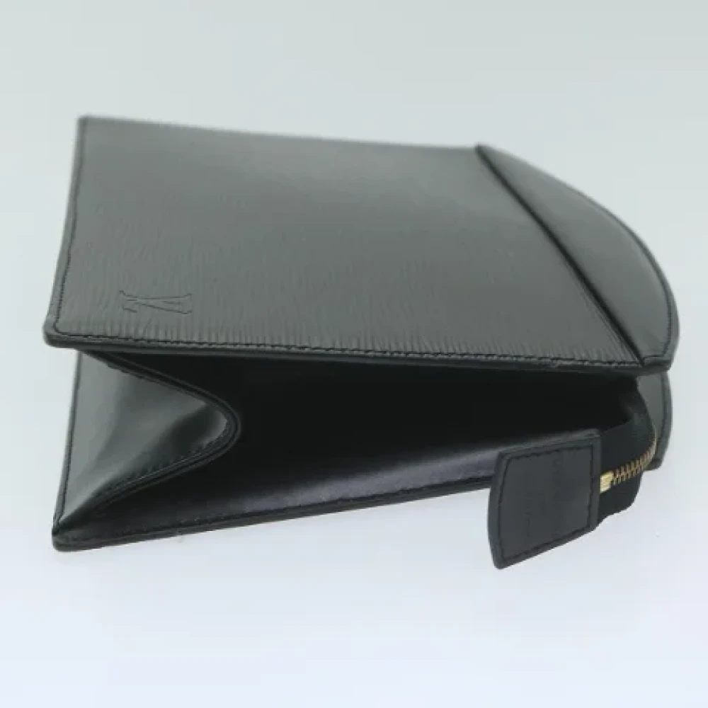 Louis Vuitton Vintage Pre-owned Leather clutches Black Dames