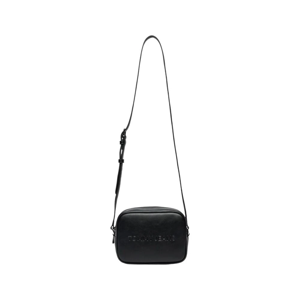 Tommy Jeans Zwarte Polyethyleen Handtas Herfst Winter Collectie Black Dames