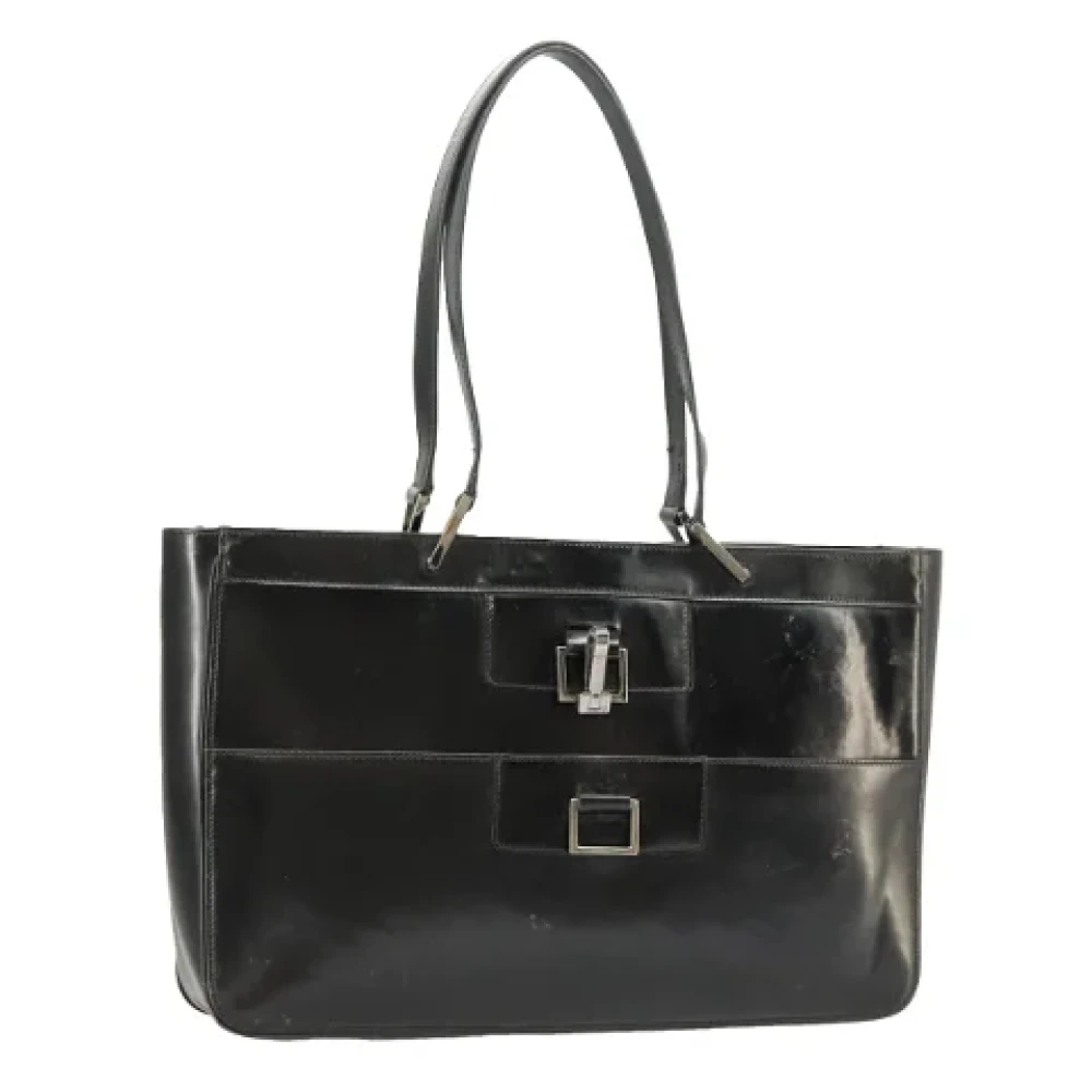 Gucci Vintage Pre-owned Leather gucci-bags Black Dames