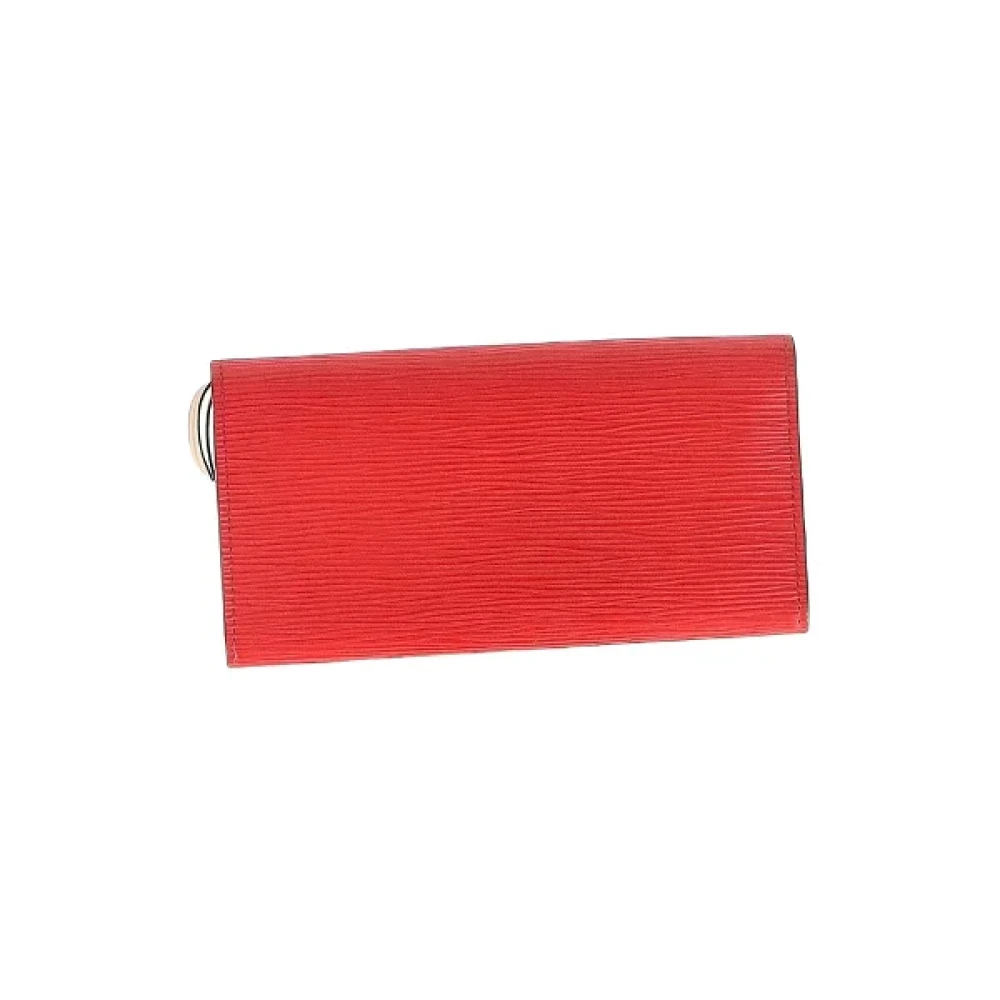 Louis Vuitton Vintage Pre-owned Leather wallets Red Dames