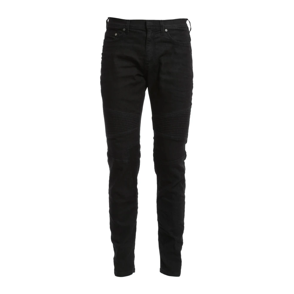 Neil Barrett Katoenen Denim Jeans met Logodetail Black Heren