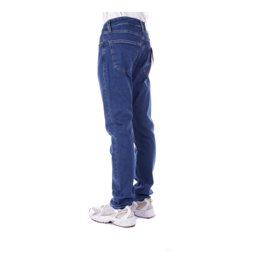 Guess Logo Achterzak 5-Pocket Regular Fit Jeans Blue Heren