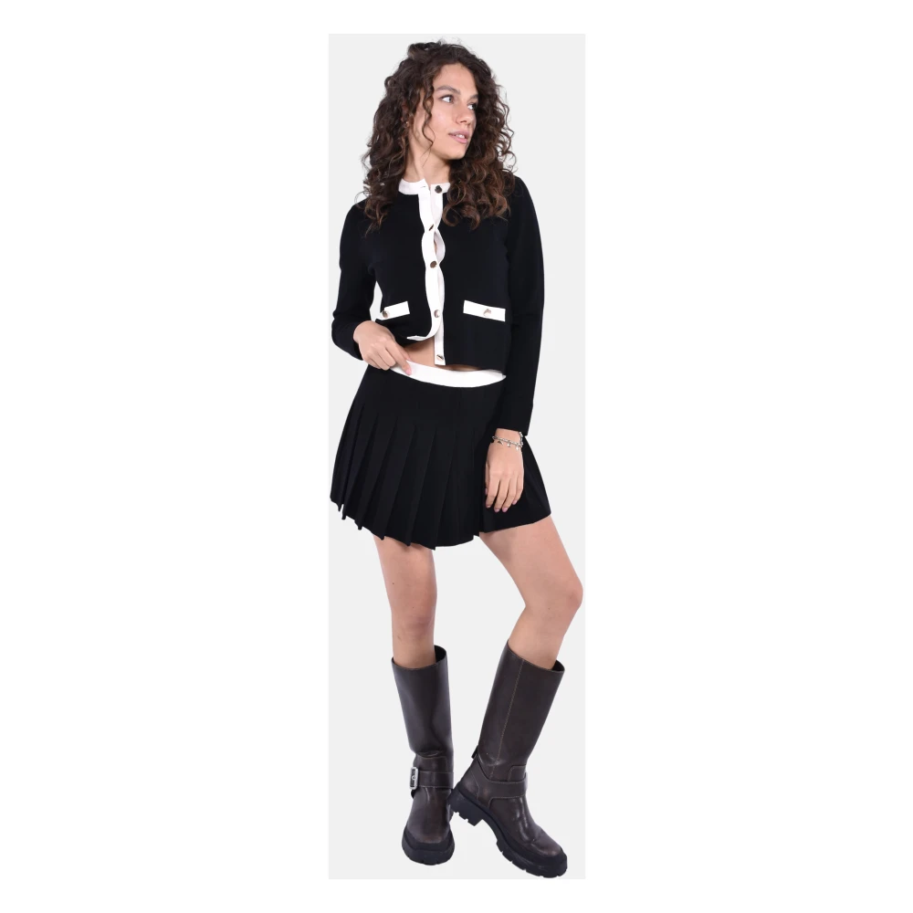 Max Mara Studio Elegante Zwarte Rok Black Dames