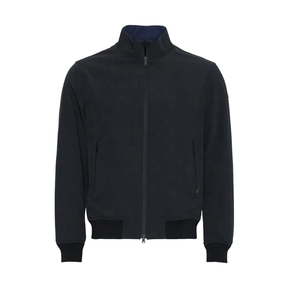 PAUL & SHARK Lichtgewicht Polyester Parka Jas Blue Heren