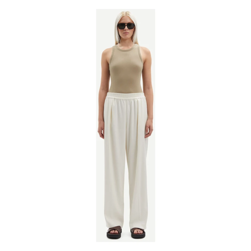 Samsøe Julia Wijde Broek White Dames
