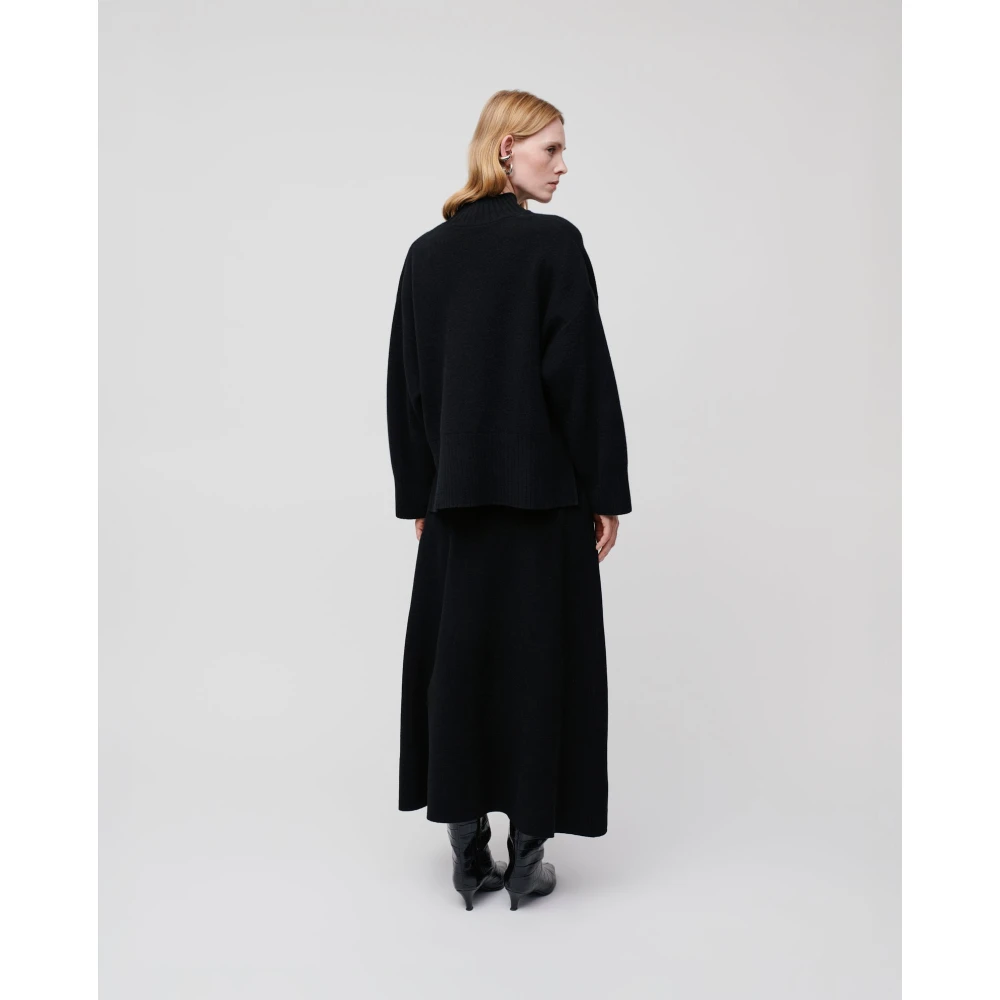 IVY OAK Rose Opstaande Kraag Jumper Black Dames