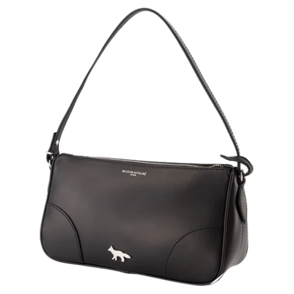 Maison Kitsuné Leather shoulder-bags Black Dames