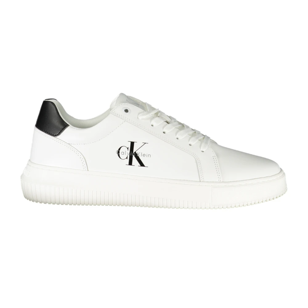 Calvin Klein Men's White Lace-Up Sneaker