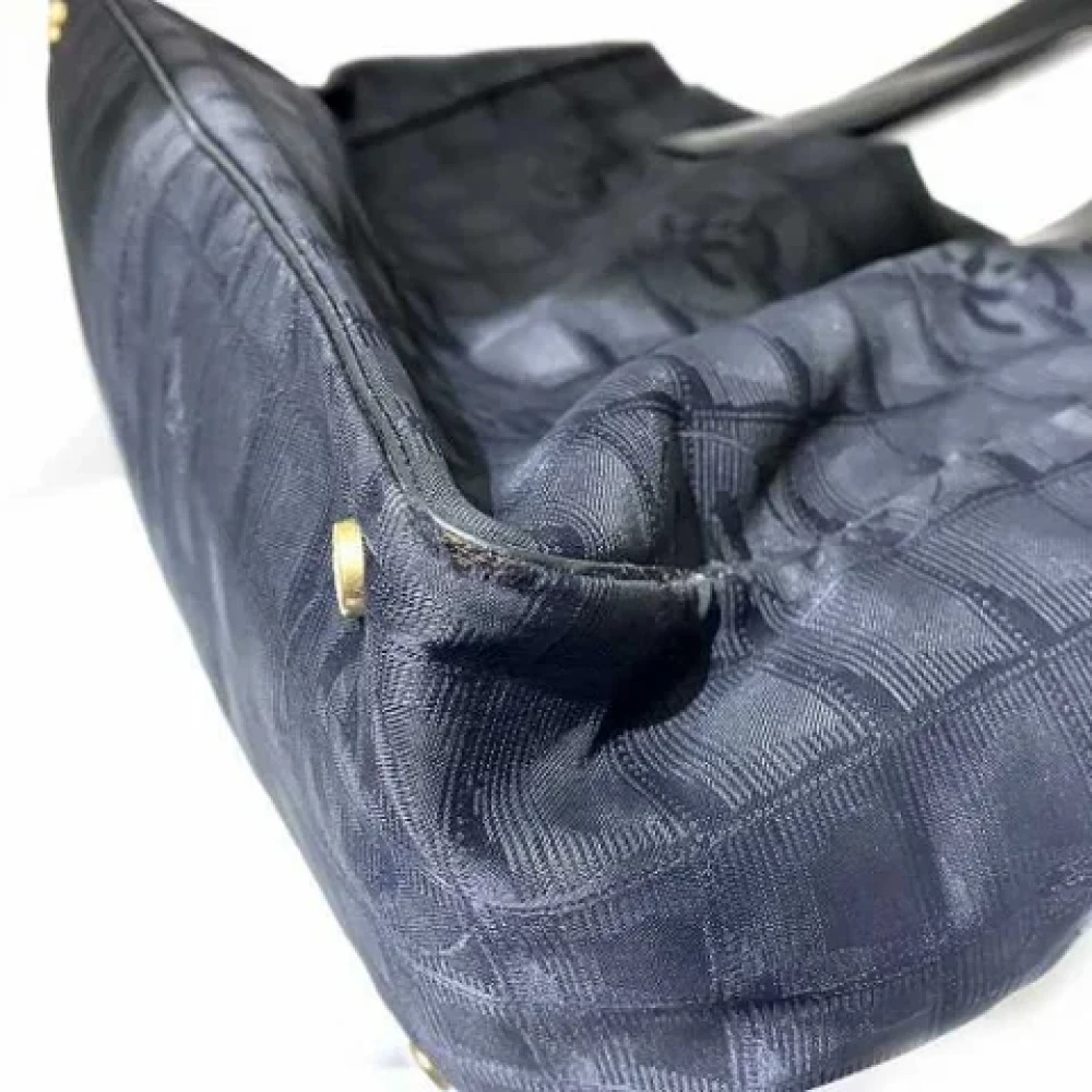 Chanel Vintage Pre-owned Fabric totes Black Dames