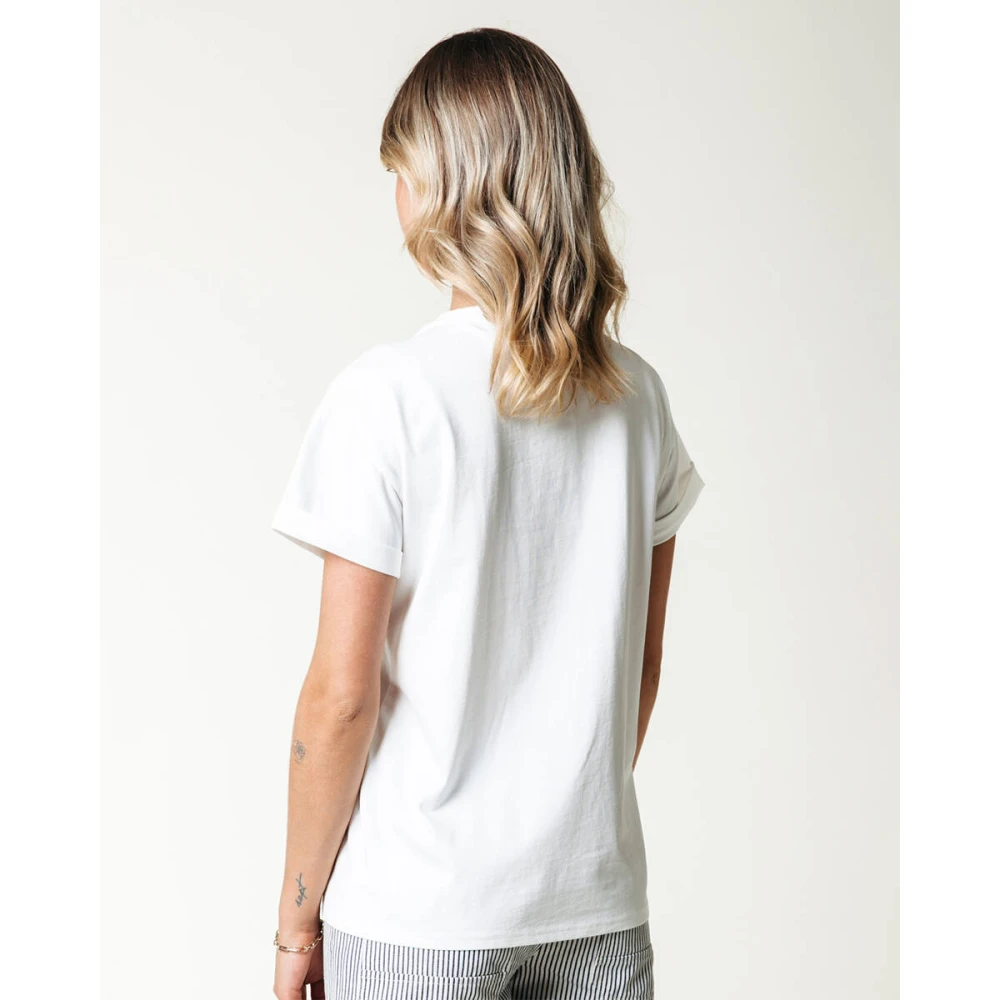 Colourful Rebel CR Print Boxy Tee White Dames