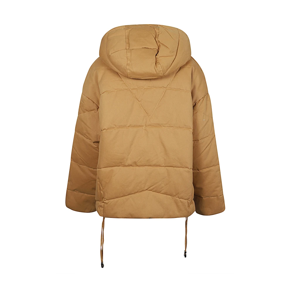 OOF Wear Korte Beige Katoenen Gabardine Jas Beige Dames