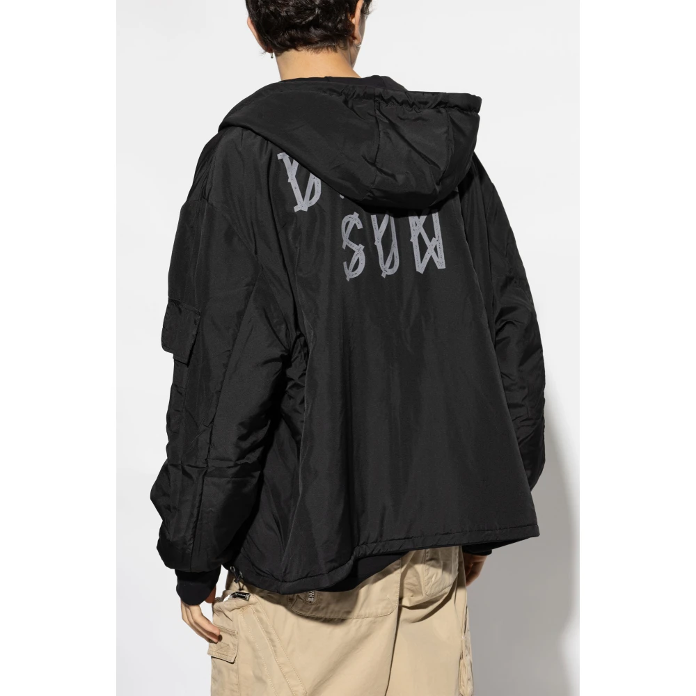 44 Label Group Omkeerbaar Sweatshirt Black Heren