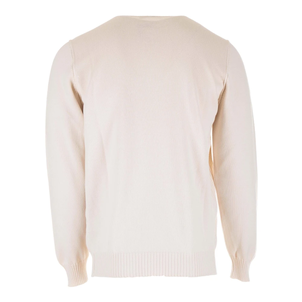 Gran Sasso Wol Ronde Hals Pullovers Beige Heren