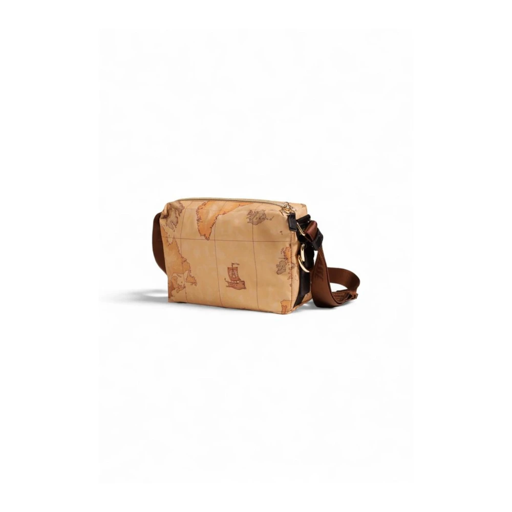 Alviero Martini 1a Classe Beige Polyethyleen Handtas met Leer Beige Dames