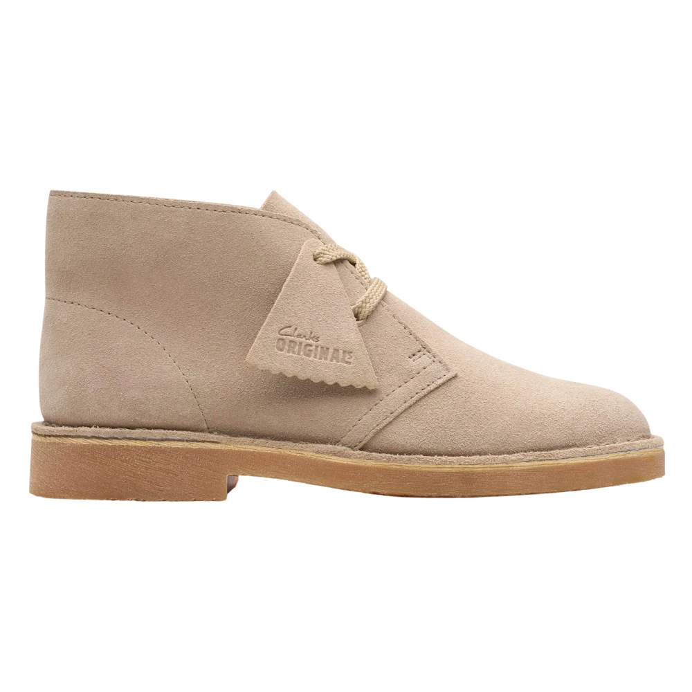 Clarks Unisex Kids Beige Kids Boots, 35 1/2 Eu, Suede Desert Boots For Kids