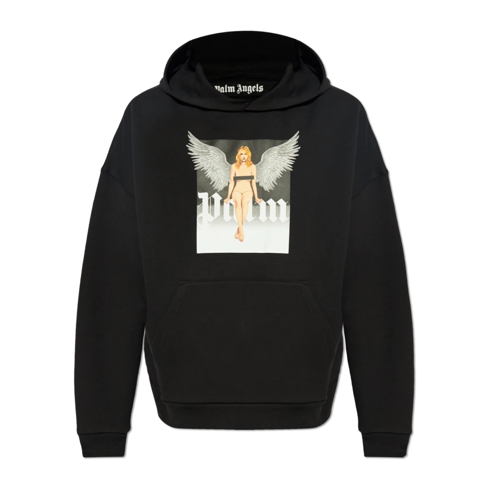 Palm Angels Oversized sweatshirt Black Heren