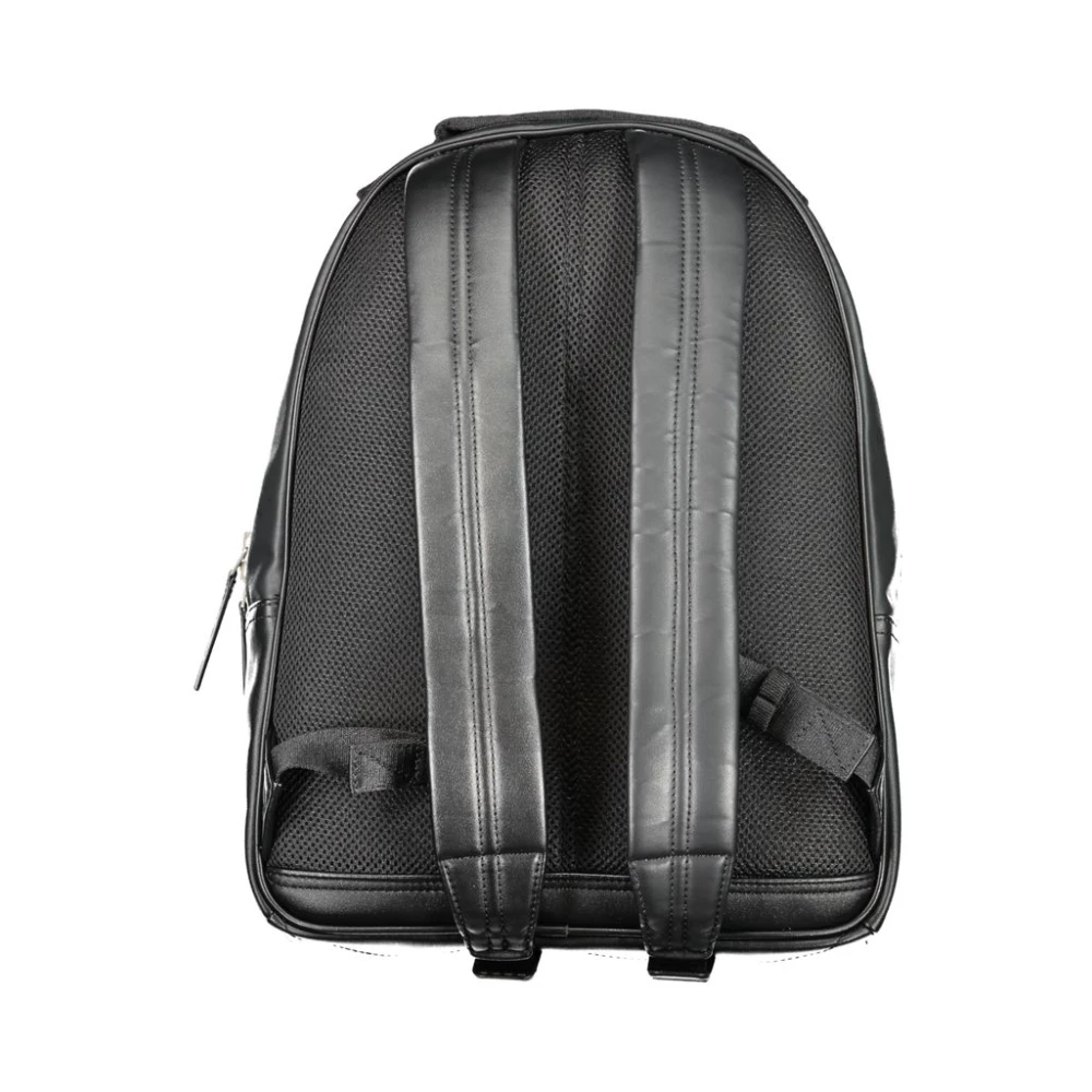 Calvin Klein Zwarte Polyethyleen Rugzak met Verstelbare Banden Black Unisex