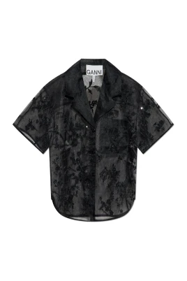 Embellished Organza Shirt