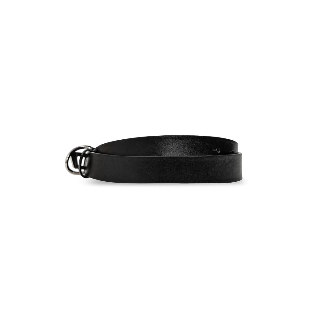 Diesel Leren Riem Black Dames