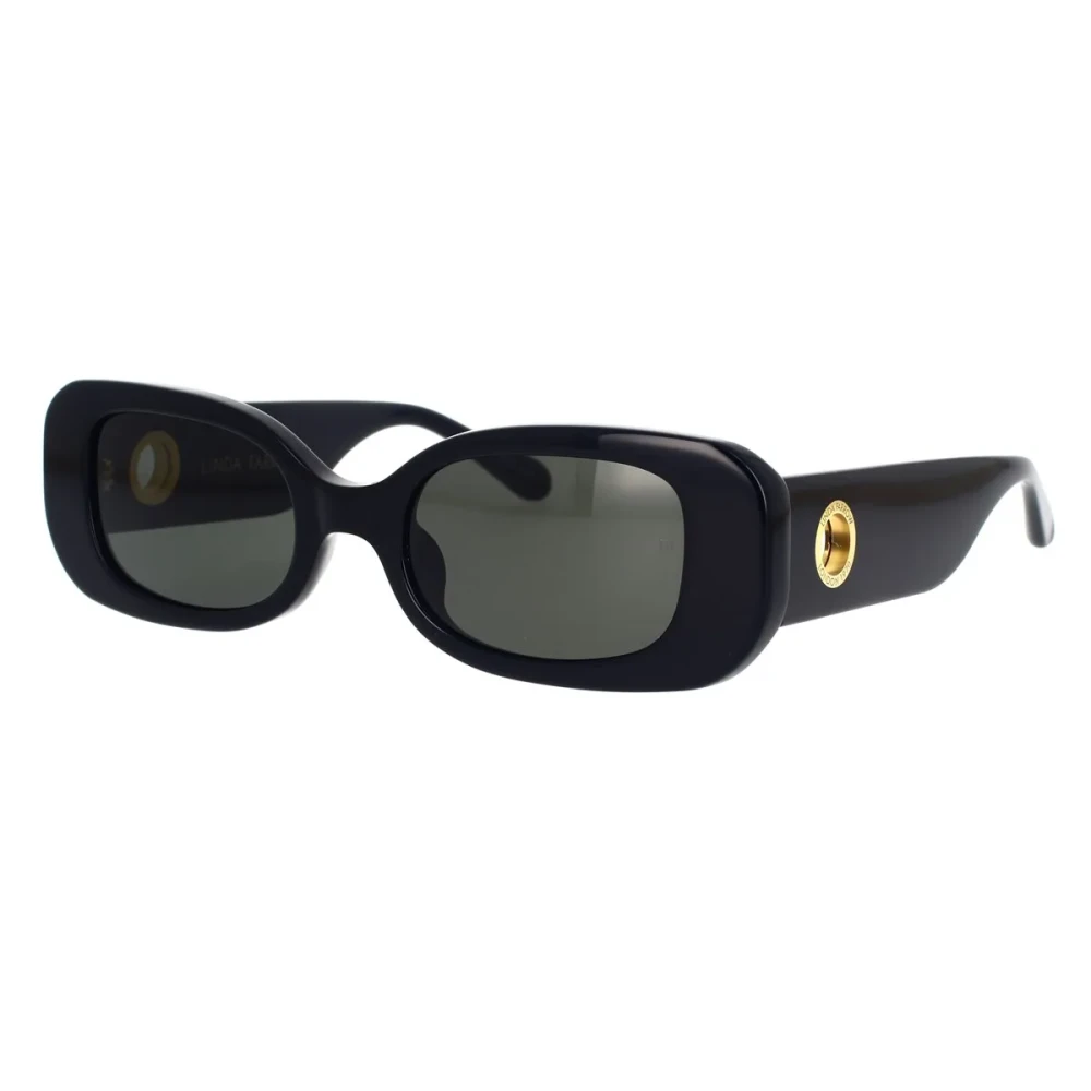 Linda Farrow Black Sunglasses, Female, 52 Mm, Handcrafted Sunglasses Lola Lfl 1117