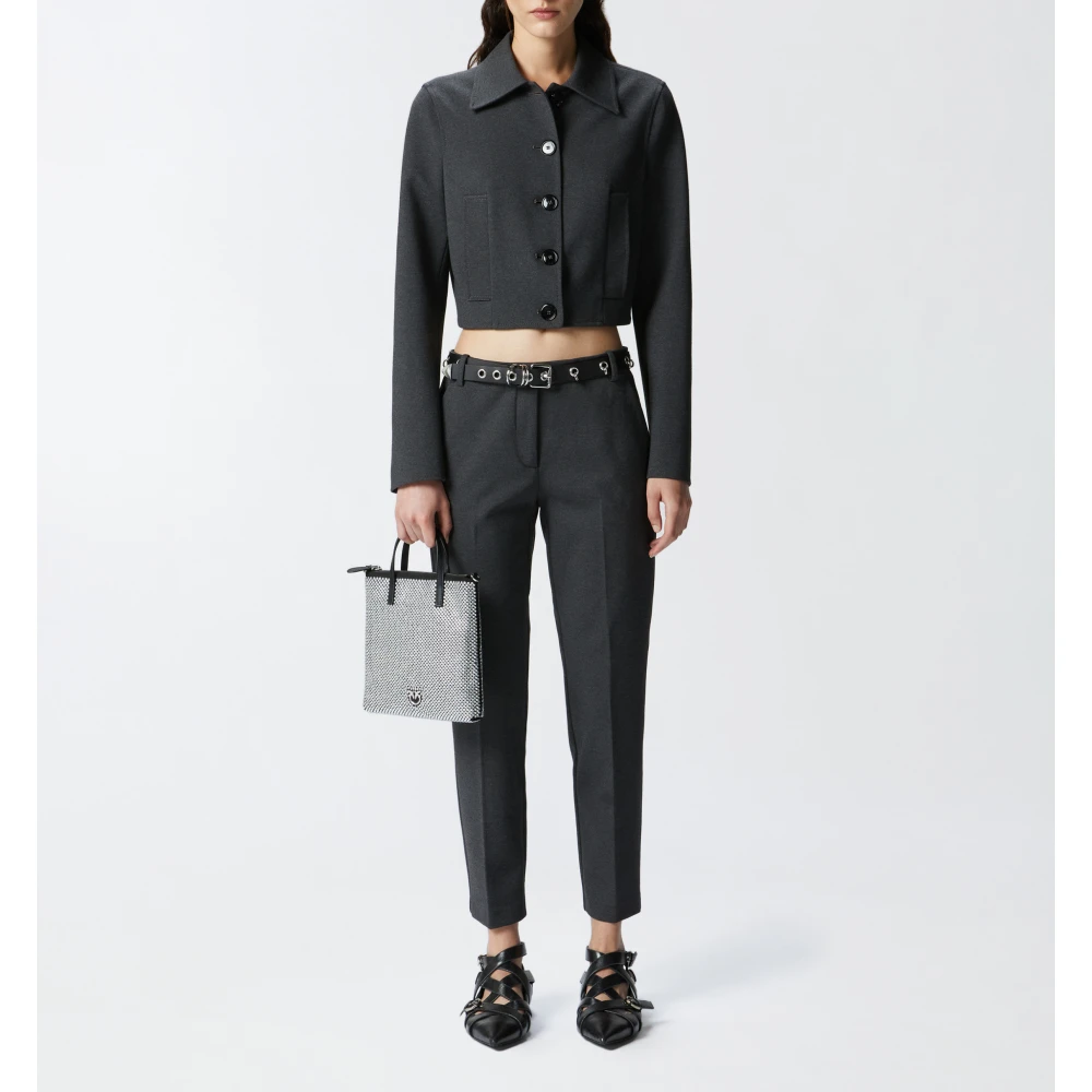 pinko Stijlvolle Bello Broek Black Dames