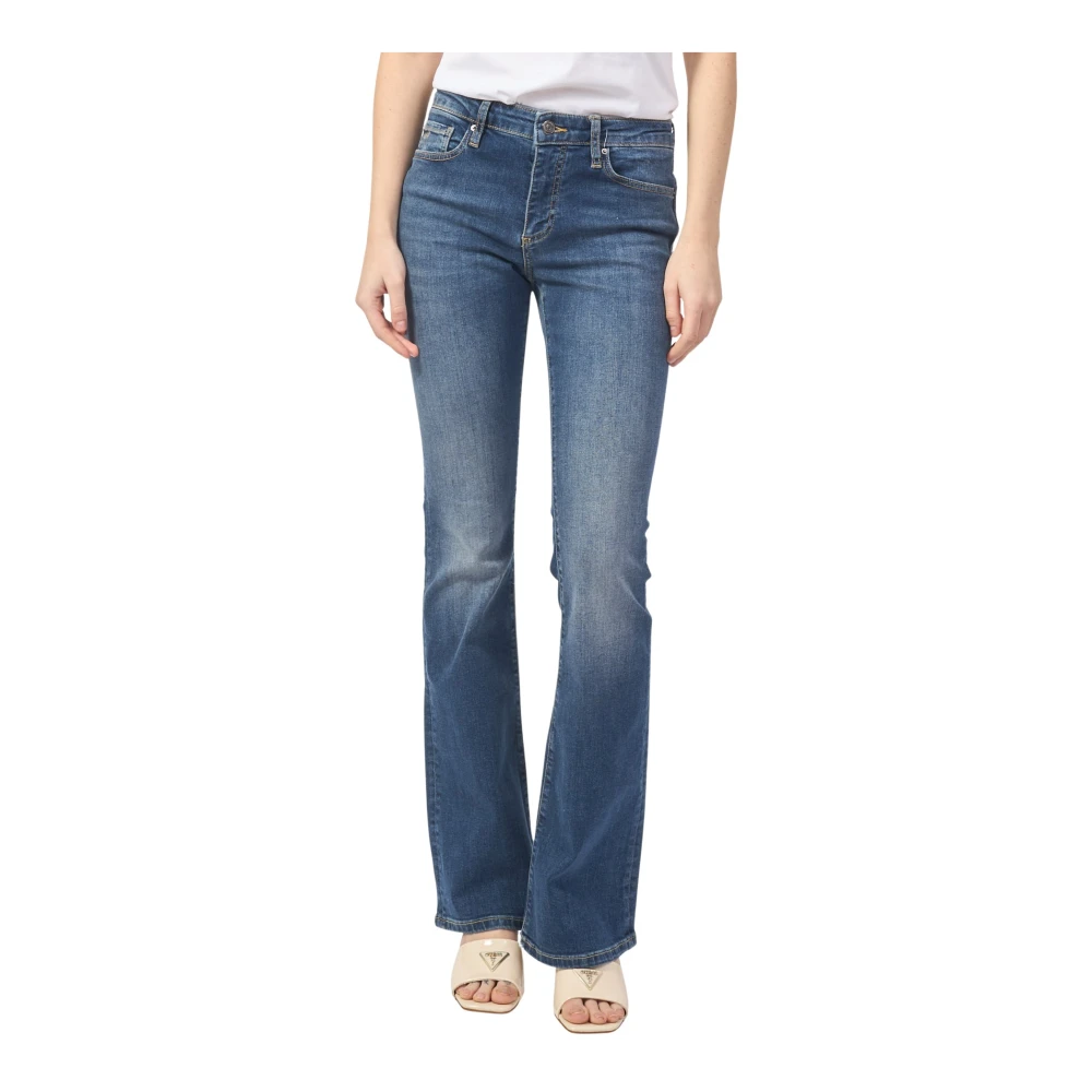Armani Exchange Flared Jeans Blauw Blue Dames
