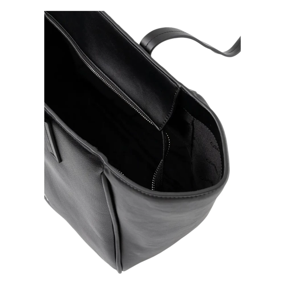Calvin Klein Verfijn Medium Dames Tas Herfst Winter Collectie Black Dames