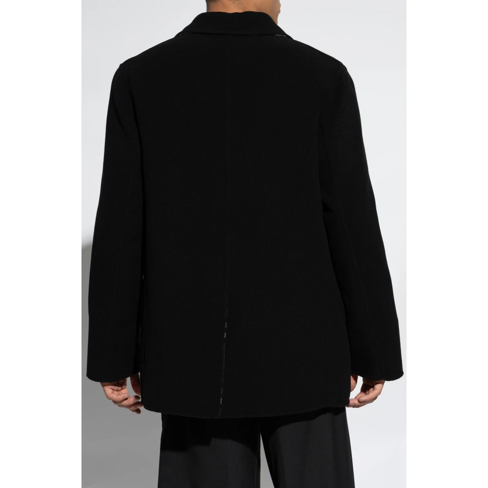 Burberry Wollen jas Black Heren