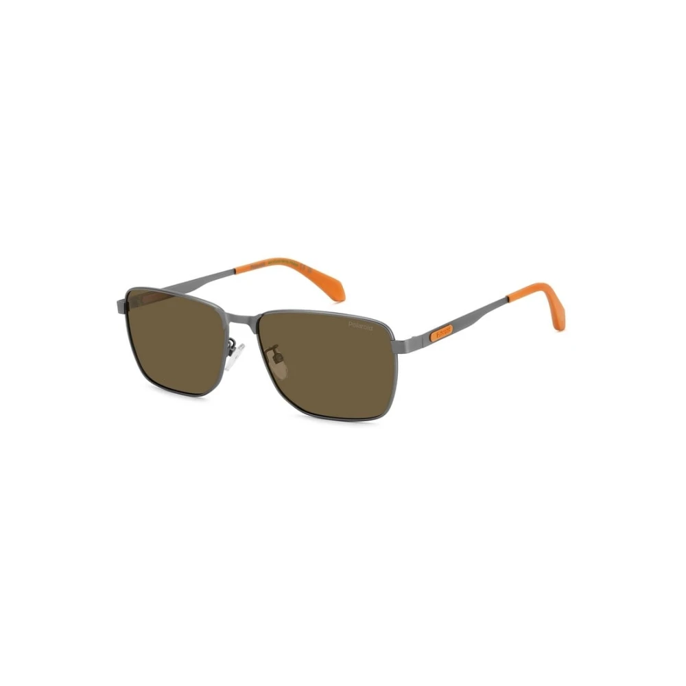 Polaroid Gray Sunglasses, Male, 58 Mm, Rectangle Sunglasses