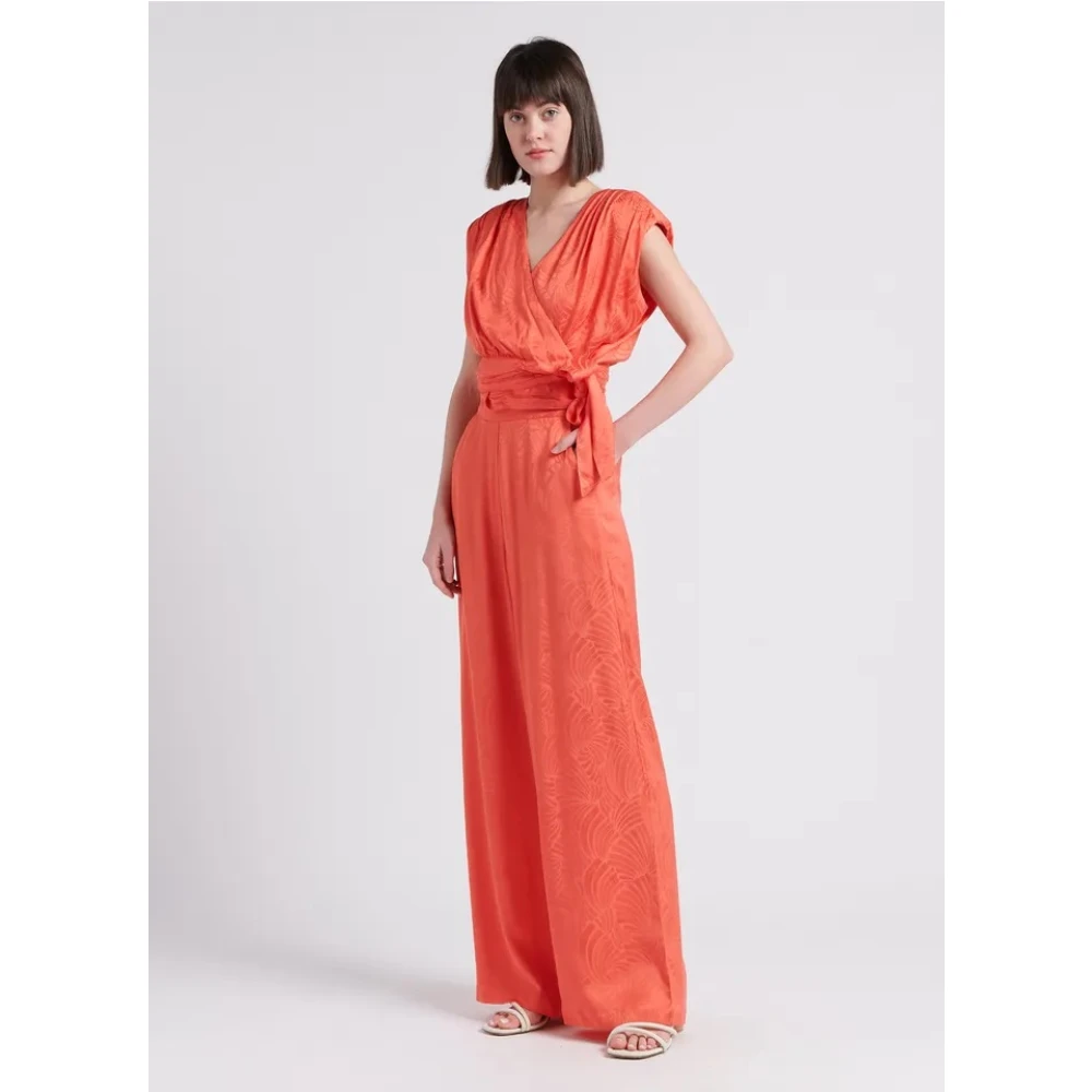 Suncoo Klassieke Zwarte Broek Orange Dames