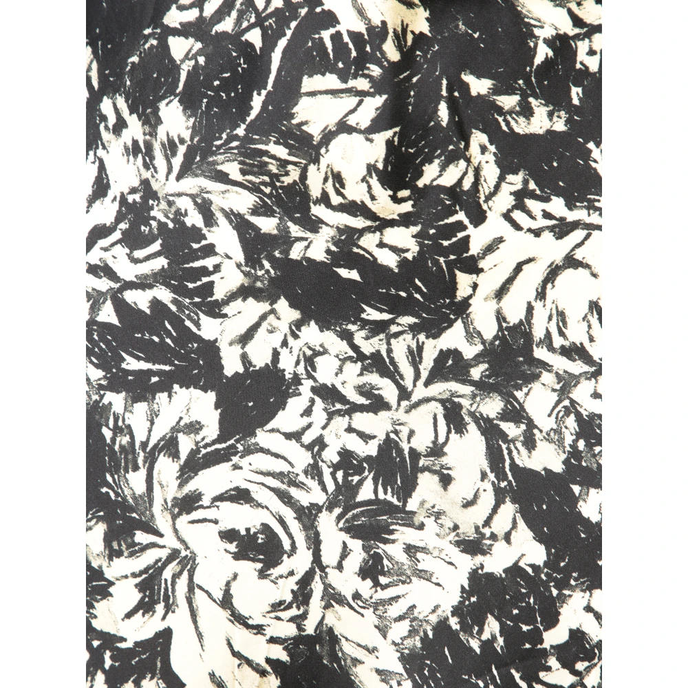 Ganni Witte Avocado Print Maxi Jurk Multicolor Dames