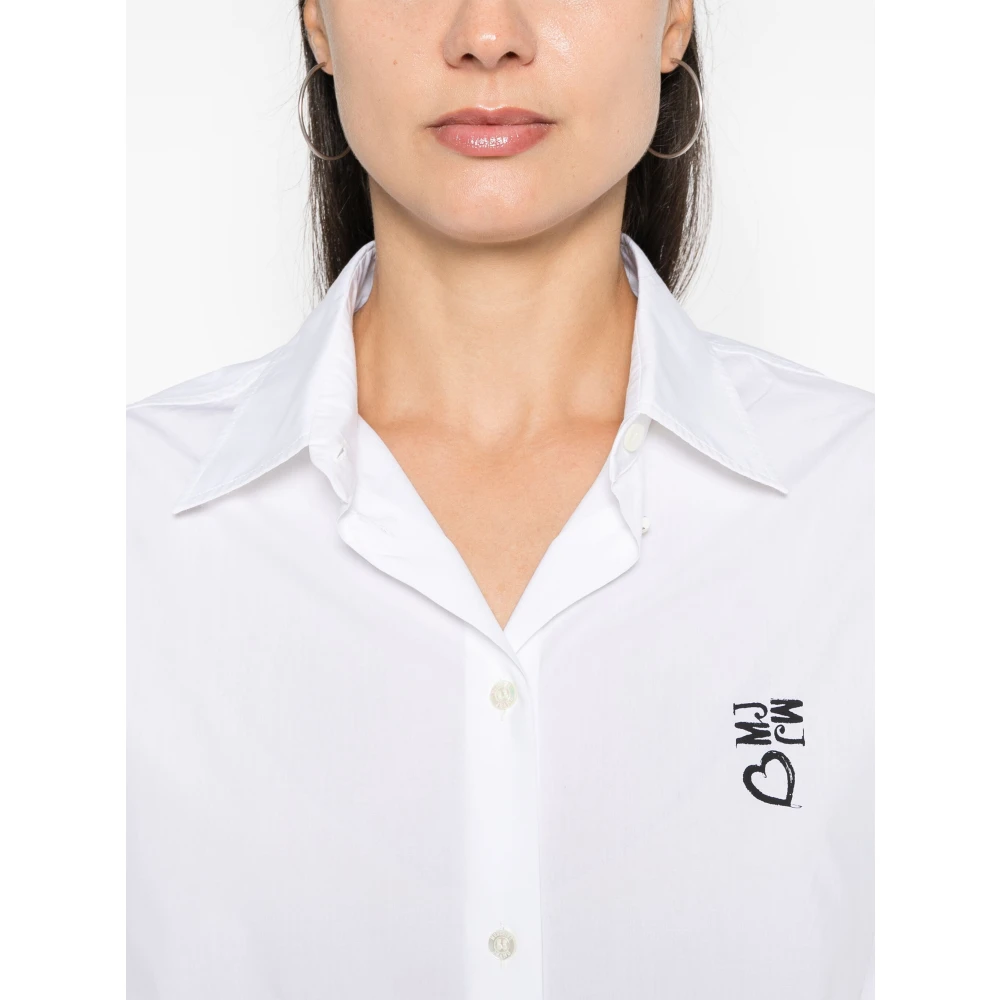 Moschino Stijlvolle Overhemden voor Mannen en Vrouwen White Dames