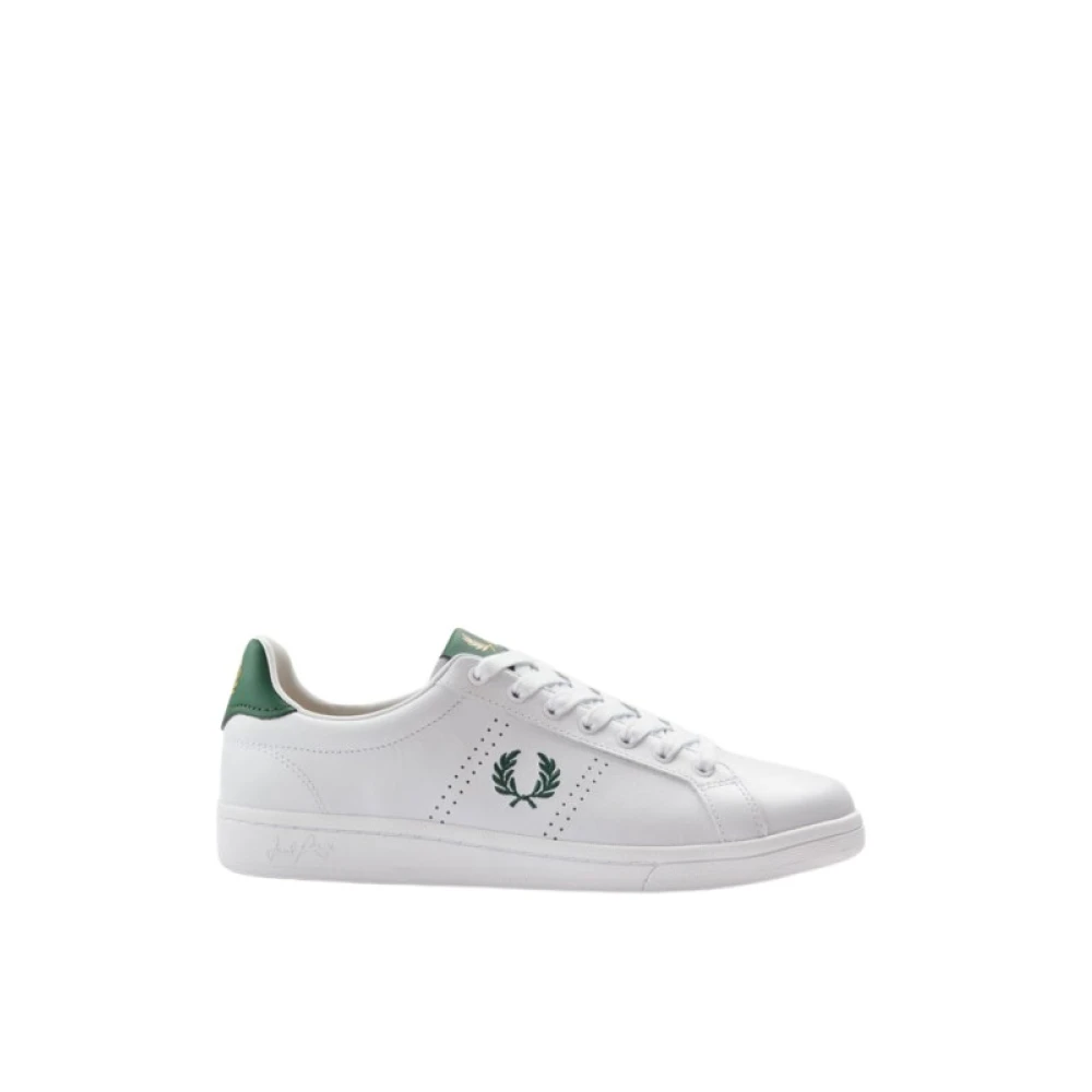 Fred Perry Leren Heren Sneakers Array Collectie Heren Schoenen Wit