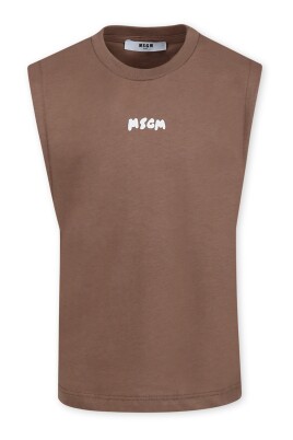 debardeur-marron-en-coton-avec-logo