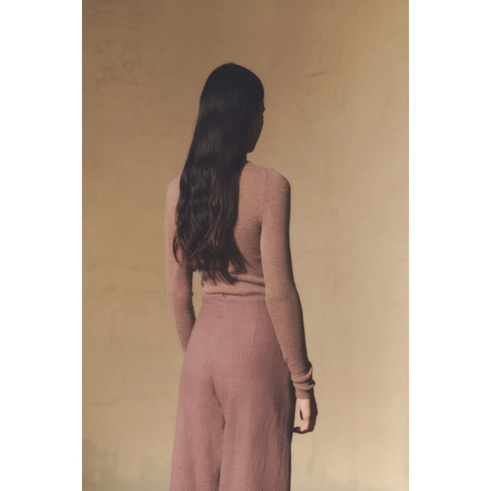 Cortana Frontera broek van zuivere wol blush Brown Dames