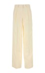 pantalon-creme-large-en-laine-melangee