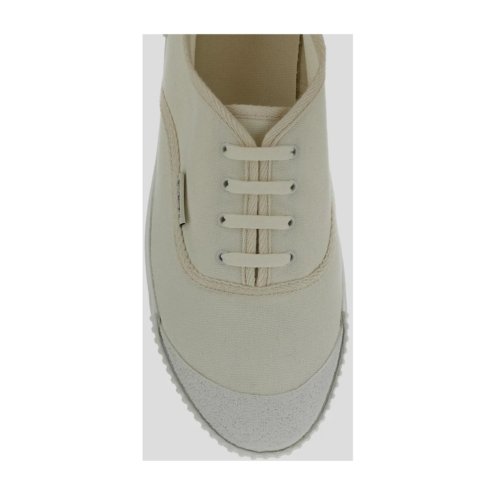 Saint Laurent Canvas Sneaker White Heren