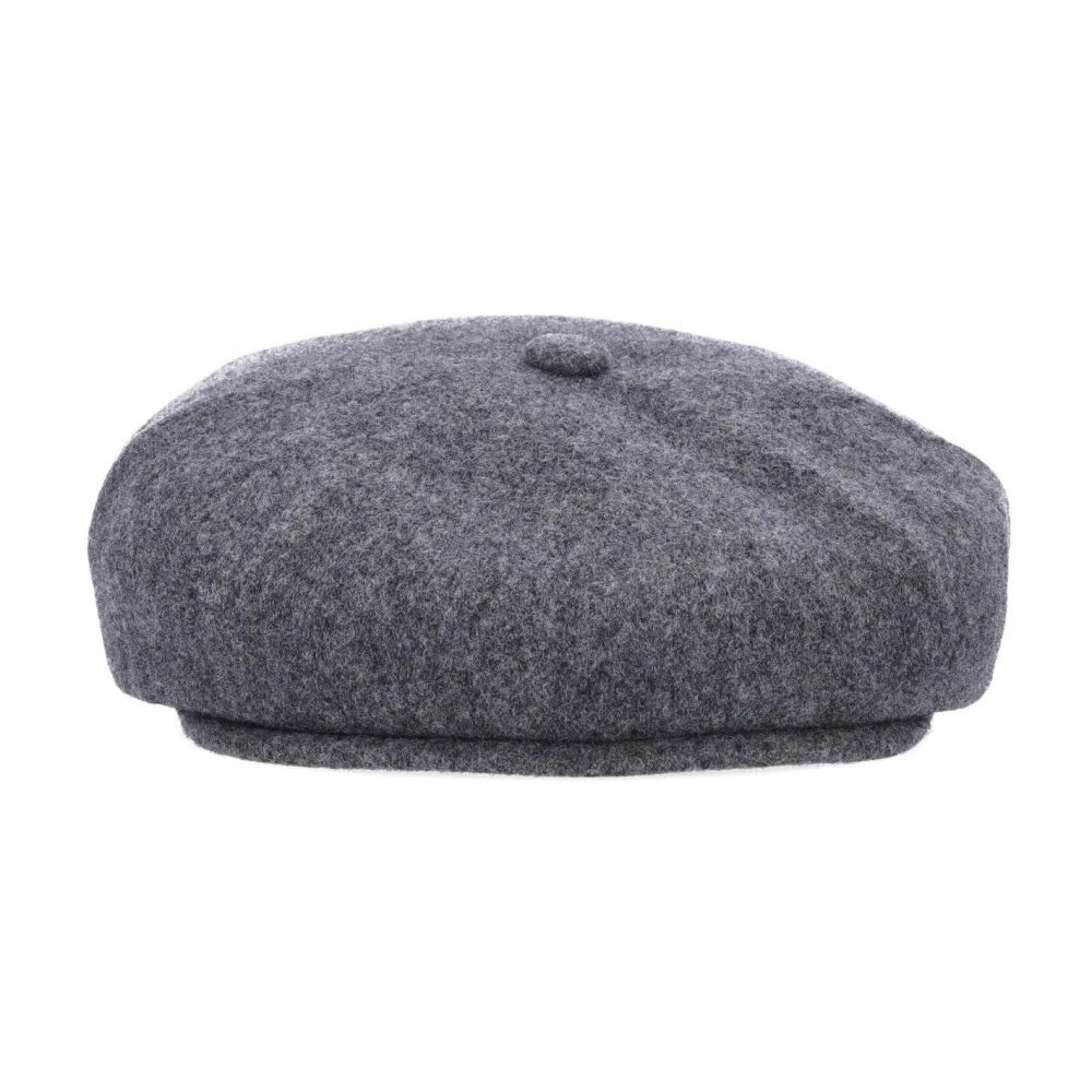 Kangol Wollen Flanellen Flat Cap Hoed Gray Heren