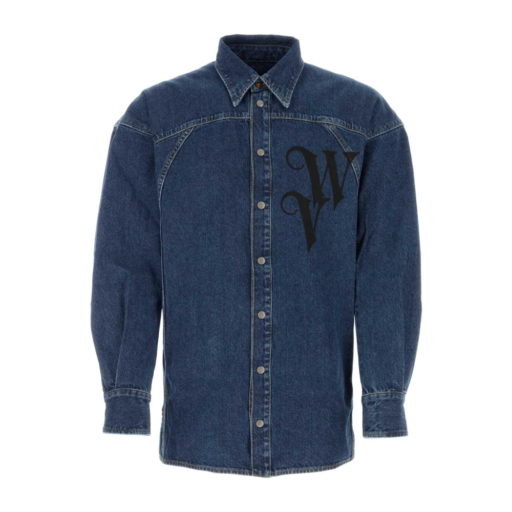 Vivienne Westwood Denim Overhemd Blue Heren